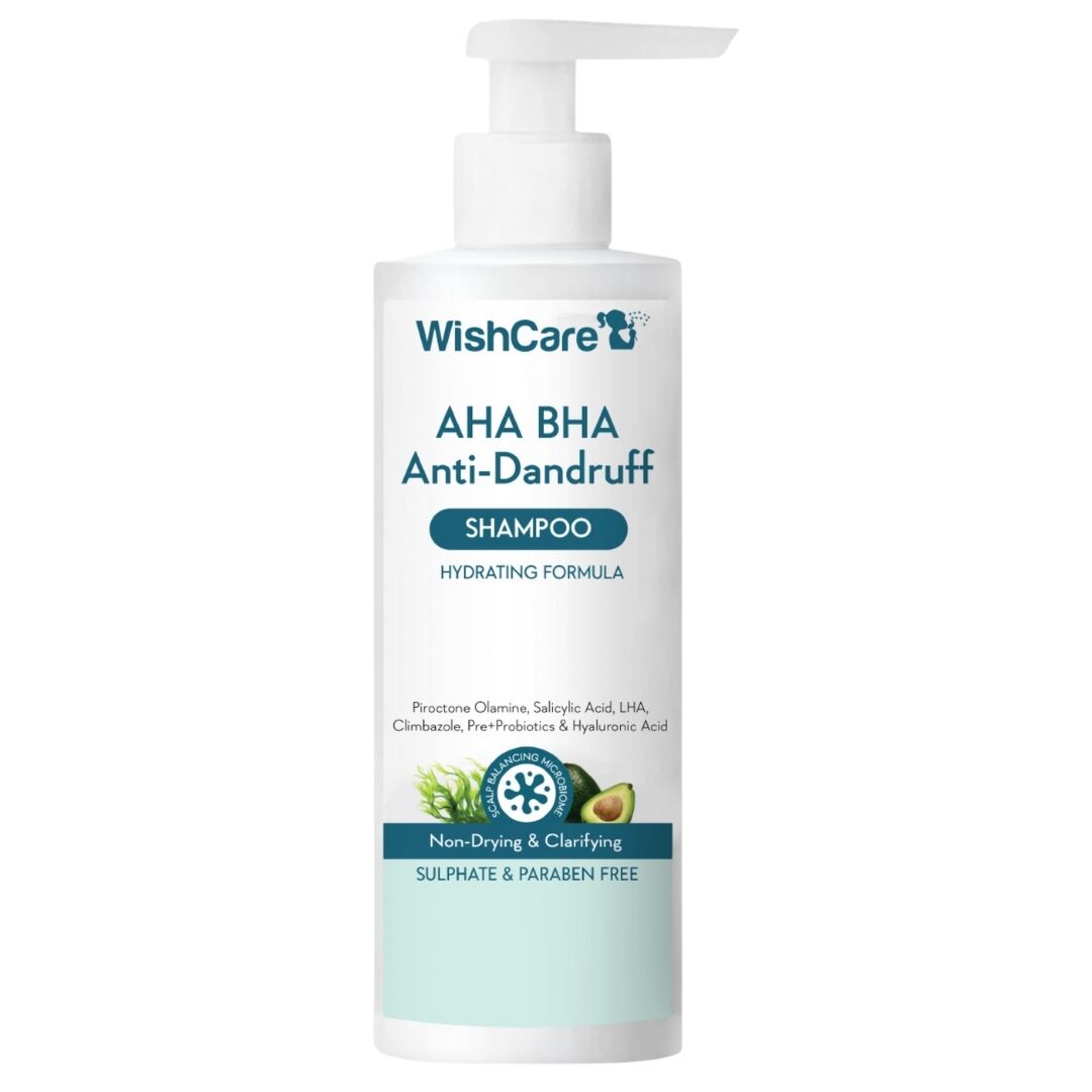 wishcare aha bha anti dundruff shampoo