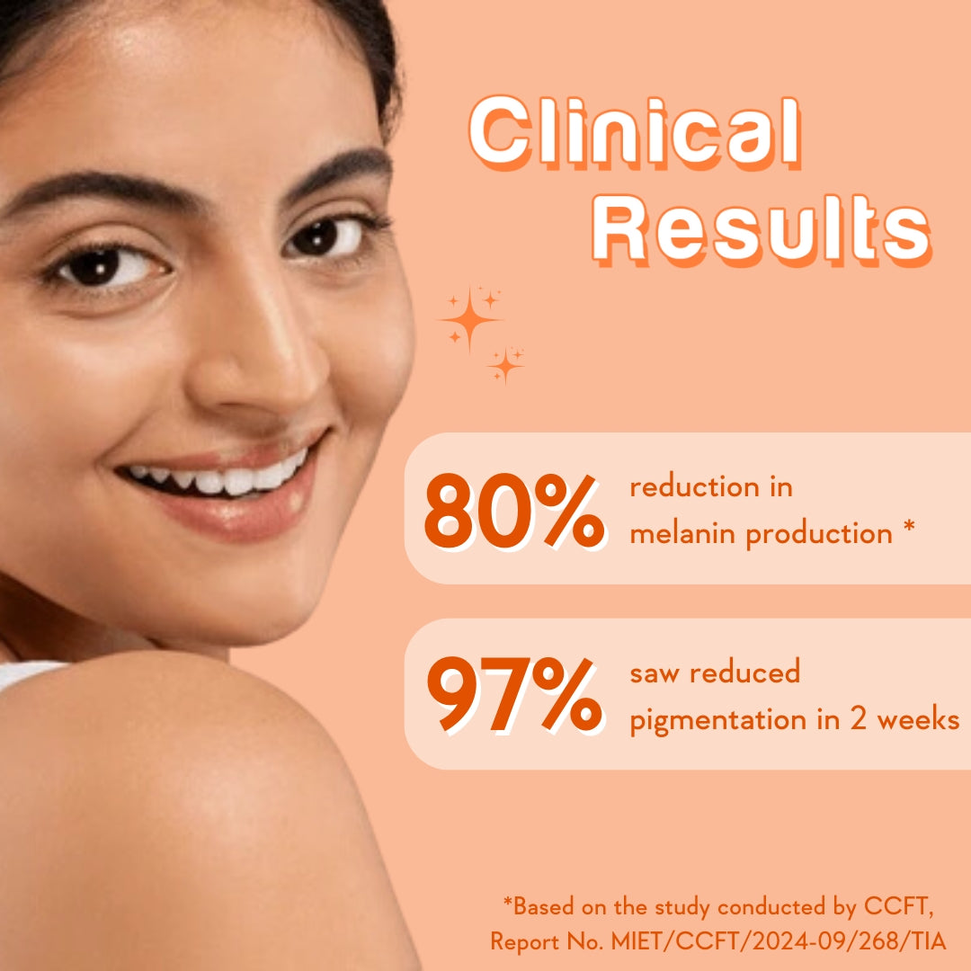 clinical result about the specification on the super bright vitamin c serum